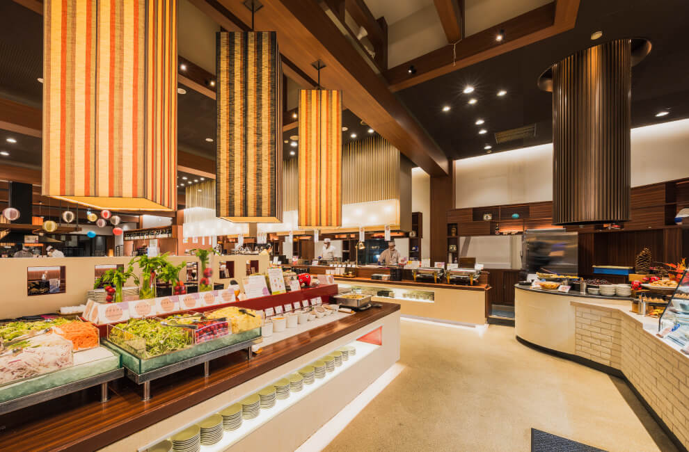 インテリアモチーフは会津漆器と会津木綿